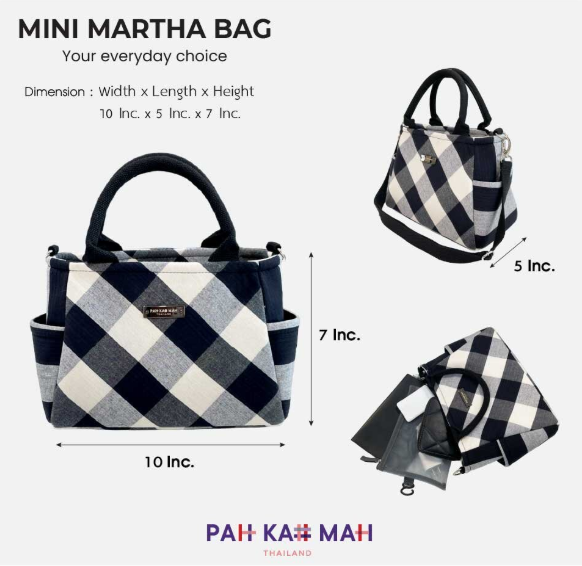 MINI MARTHA ショルダーストラップつき 2Way ハンドバッグ