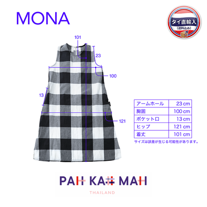 レディース ノースリーブ ワンピース MONA